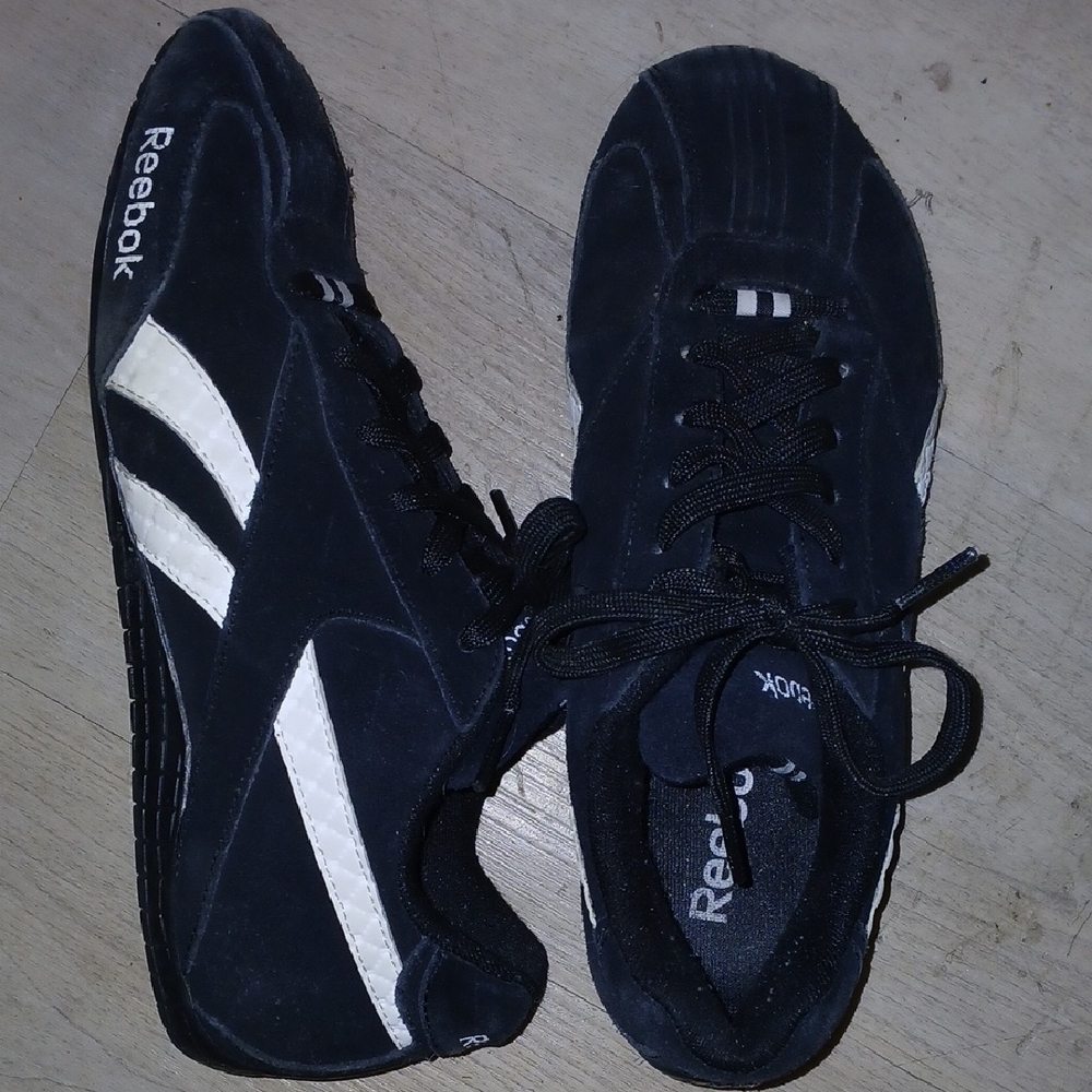 Reebok Black and White Athletic Shoes